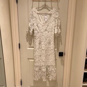 Steve Madden White Lace Dress